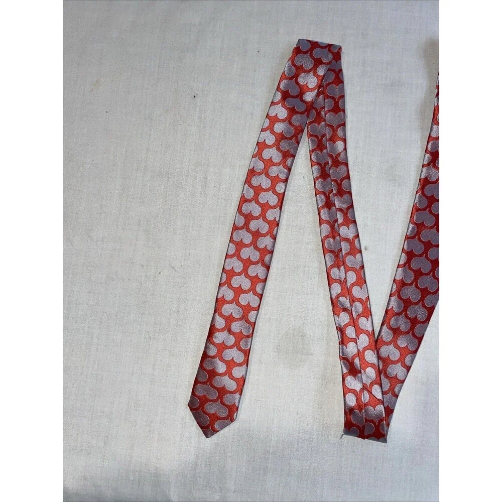 Desantis Collection Men’s Dress Tie Size 58” Pink Hearts Business Formal City